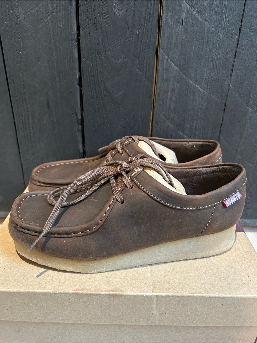 Clark’s Padmora brown Leather loafer Sz US6